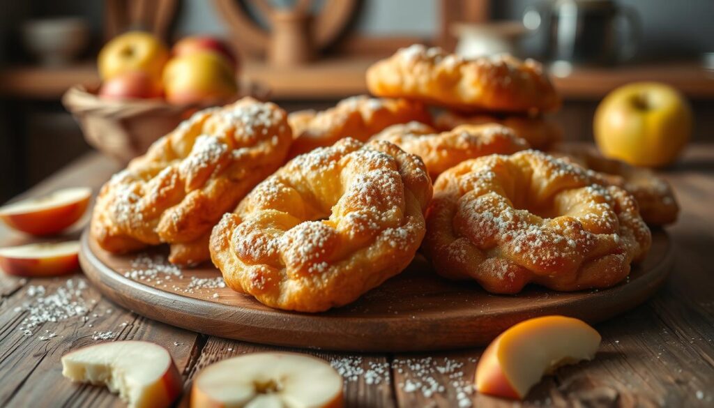 Baked apple fritters