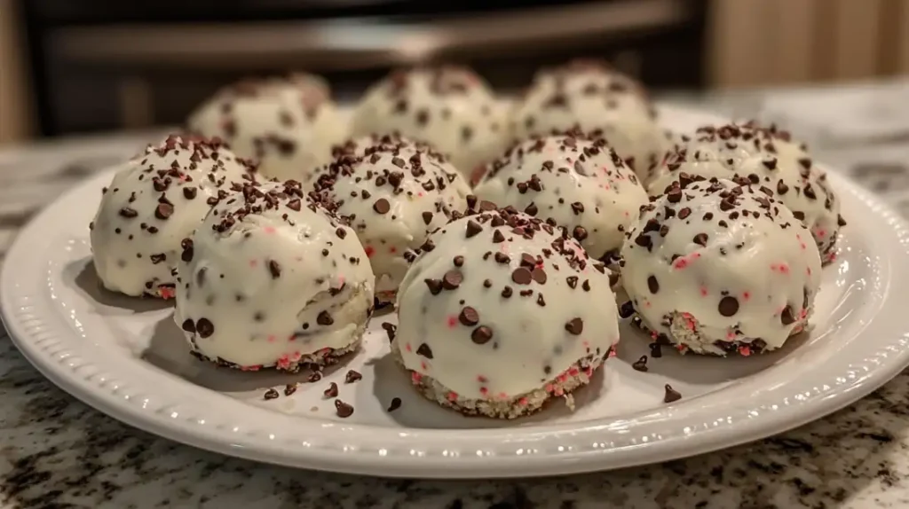 Mint Chocolate Chip Snowball Cookies Recipe: Holiday Favorite