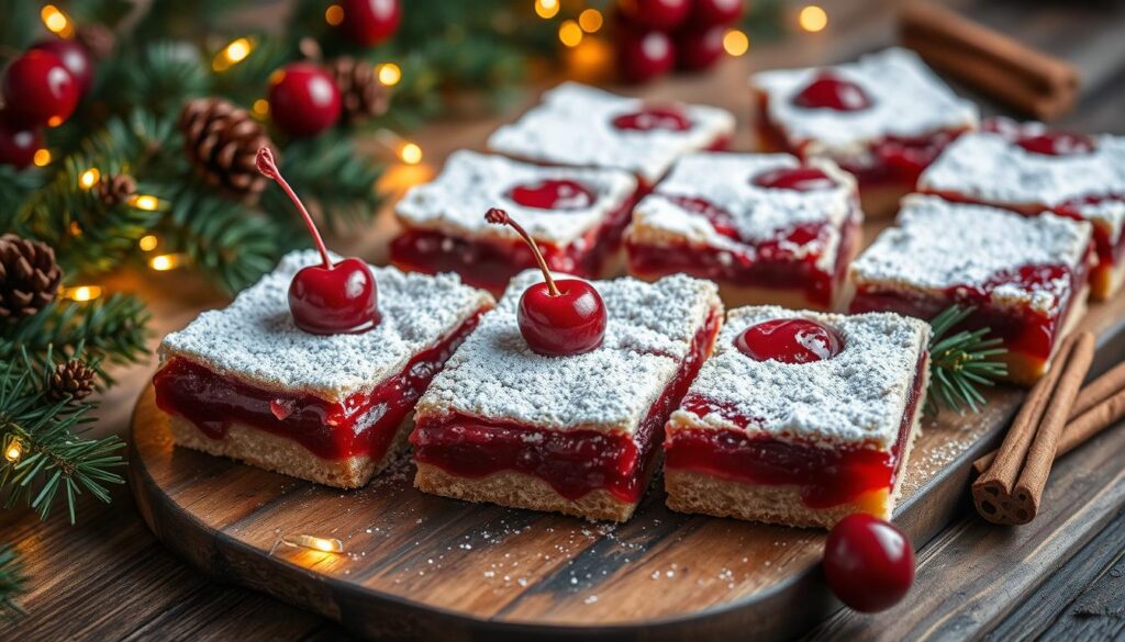 christmas cherry bars