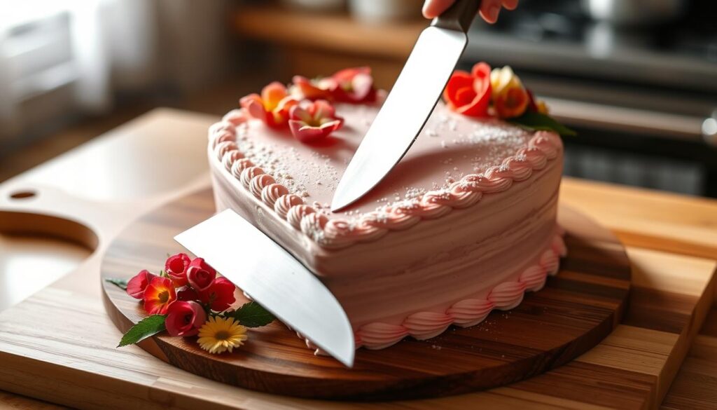 Heart Shaped Cake Cutting Technique